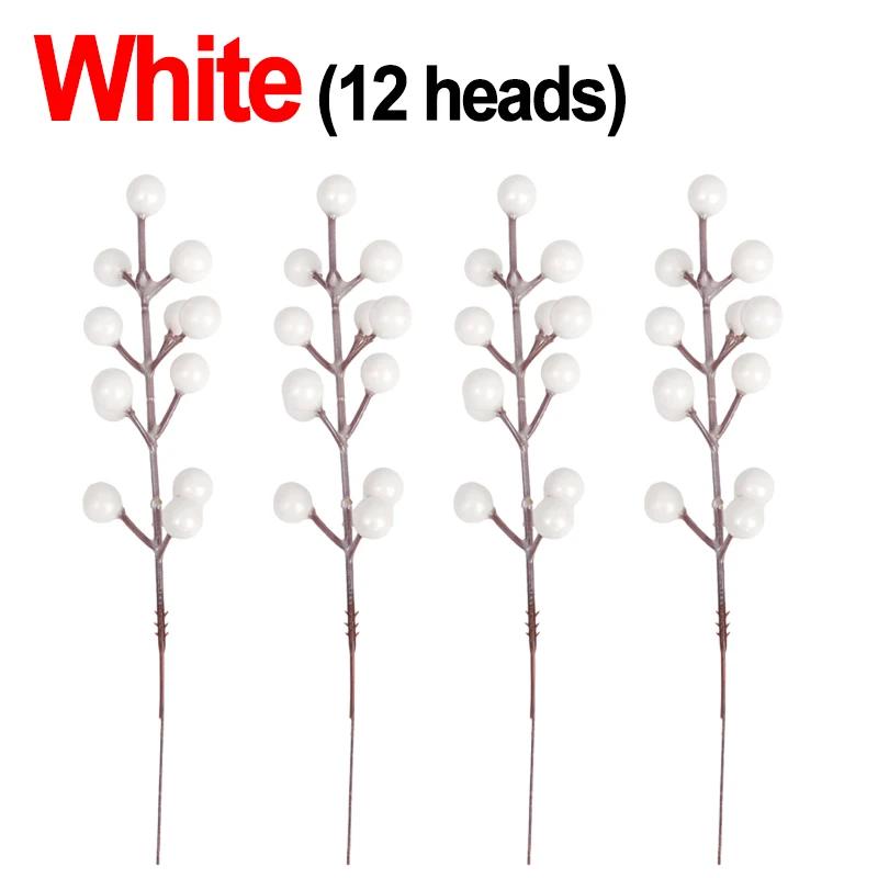 

5-30 шт. искусственные стебли ягод падуба рождественское искусственное растение золотая ветка ягода украшение своими руками венок рождественская елка украшение для дома 5PCS