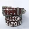 Bling Rhinestone Belt Studded Rhinestone Belt for Jeans Fashion Cowgirl Western Jeans Belt Rhinestone Waistband Belt