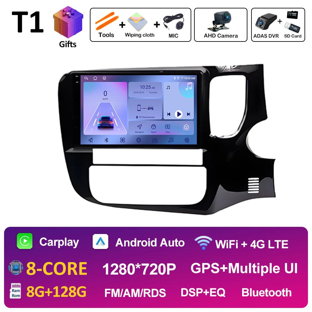 Intelligentes System Kabelloses CarPlay Für Mitsubishi Outlander 3 2012 - 2018 BT 2.5D Touchscreen GPS-Navigation Autoradio Kein 2din