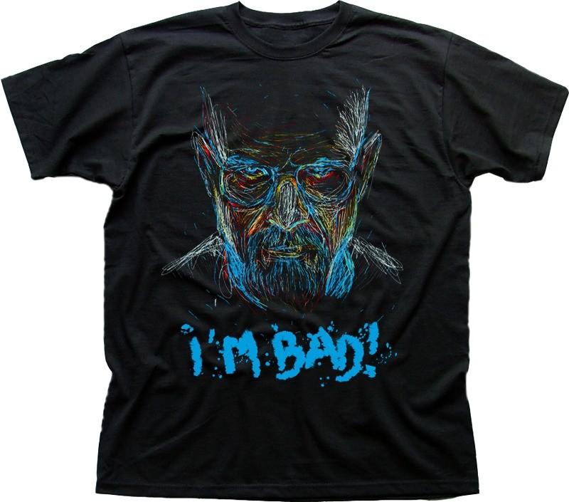 

BB inspired Walter White aka Heisenberg I m Bad black t-shirt OZ9611 S разноцветный