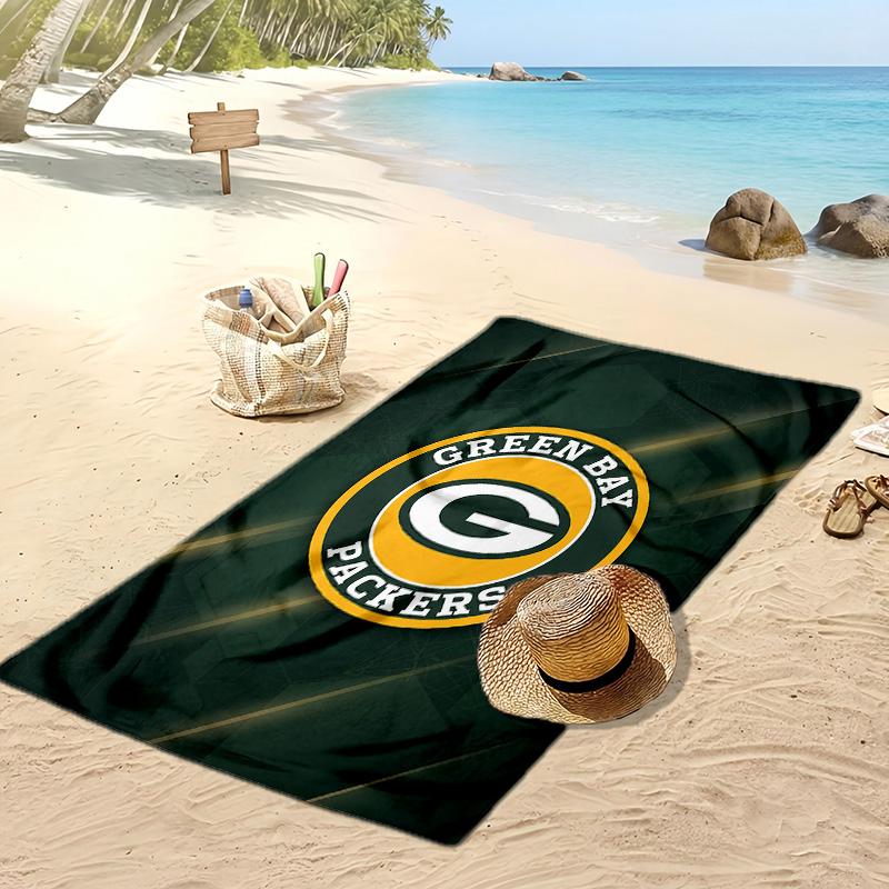 Green Bay Packers Print Beach Towel Soft Portable Quick?dry Towel For Pool Summer Vacation Outdoor Sport