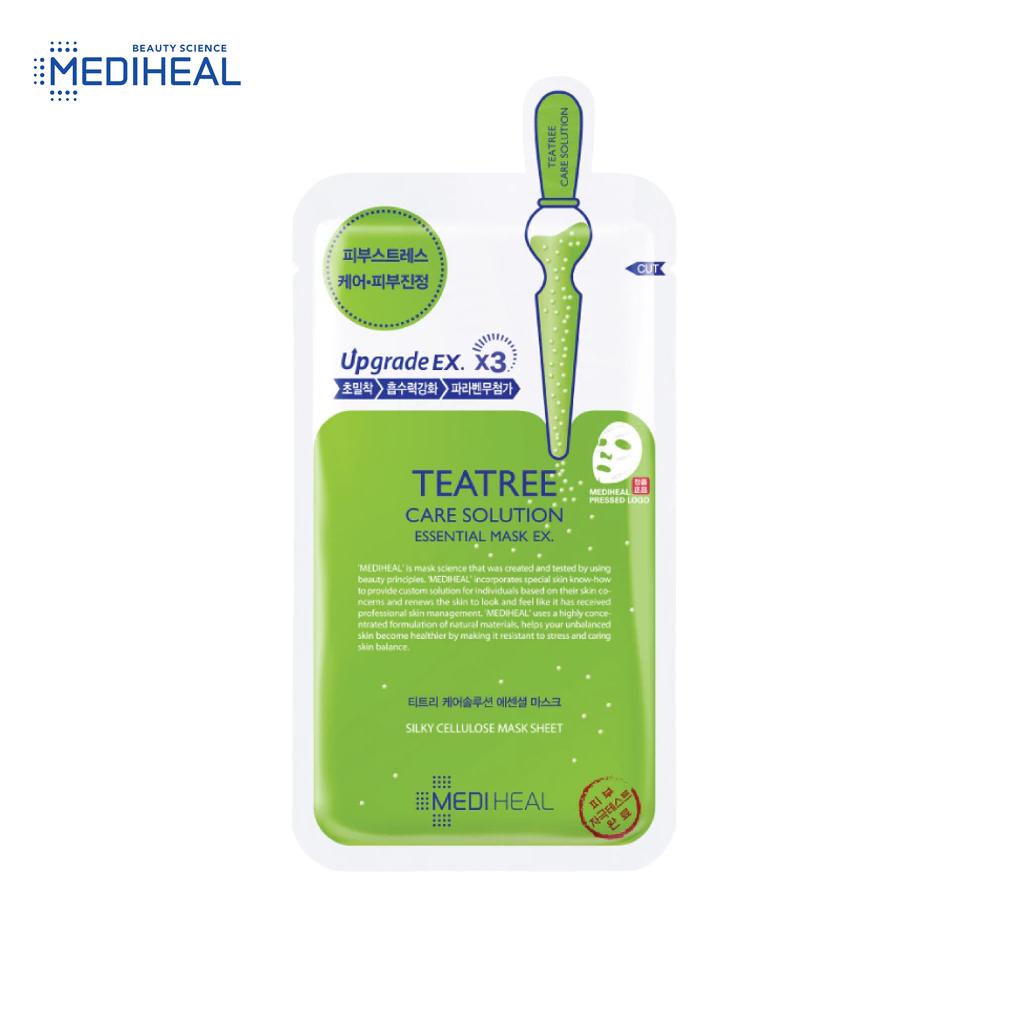 Mediheal Sada Essential Mask EX, (Teatree Care, Vita Lightbream, Collagen Impact, NMF Aquaring Ampule, Placenta Revital), 24 g. x 5/10 ks