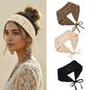 3 Stück Boho Stirnbänder für Damen Haarschmuck, Gestricktes Bandana Kopftuch | Bandana Stirnband, Leichte HaarBänder, Haartuch Weich, Atmungsaktiv