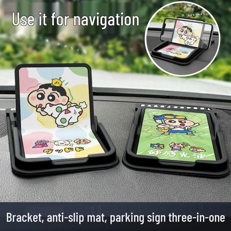 Cartoon Car Dashboard Phone Holder with Anti-slip Mat