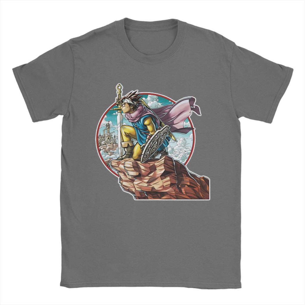 Anime Game Dragon Quest TShirt Summer  Cotton TShirts For Unisex Fashion Printed Tee Shirt Short Sleeve Street Style Tees