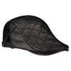 Men's Lambskin Leather Flat Cap - Autumn/Winter Warm Beret for Middle-Aged & Elderly