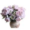 Vase Included Peony Bouquet Silk Flower Fake Plants Artificial Flowers  Home Garden Decor