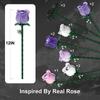 Purple Rose Bouquet Building Blocks - DIY Artificial Flower Bricks, Romantic Decor, Valentine/Easter/Mother's Day Gift