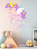 Custom Unicorn Wooden Name Sign Personalized 3D Letter Plaque Pastel Girls Bedroom Wall Decor Baby Shower Newborn Cute Nursery