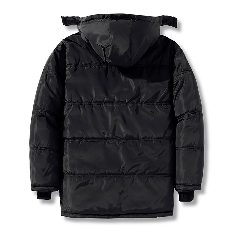 Winter New Cotton Jacket Men's Thickened Warm and Casual Anti Cold Imitation Lamb Fleece Hooded Work Jacket Men's Top