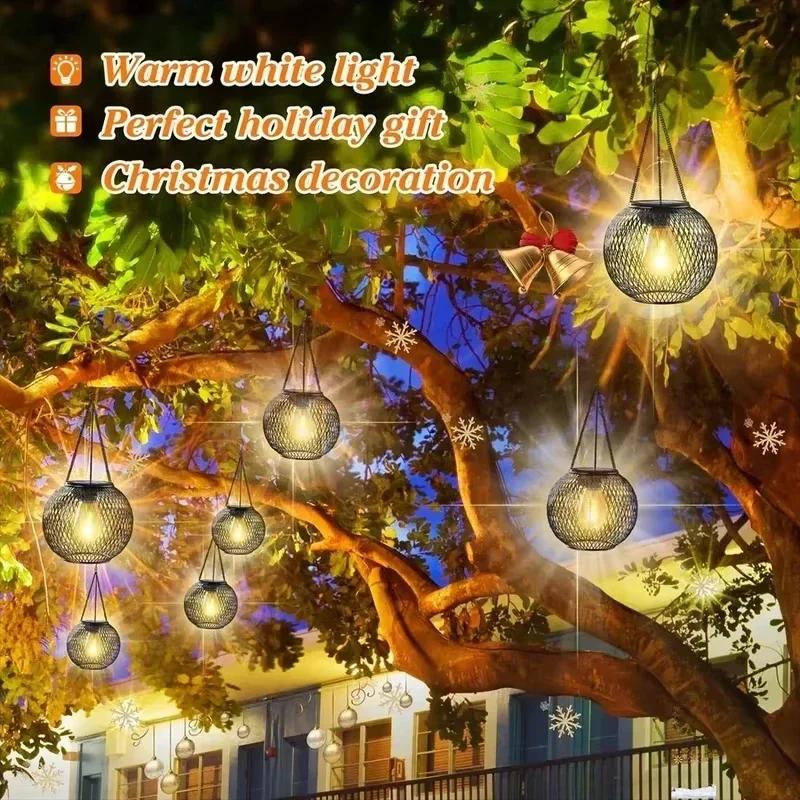Outdoor decoration, outdoor garden lights, outdoor hanging lights, waterproof solar lights