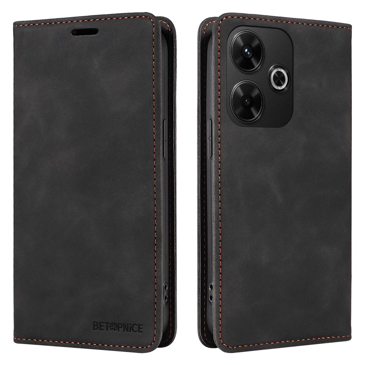 

BETOPNICE 003 Для Xiaomi Redmi 13x 4G/13 5G/13 4G/Redmi Note 13R 5G/Poco M6 4G Чехол Кожаный Чехол для Телефона A