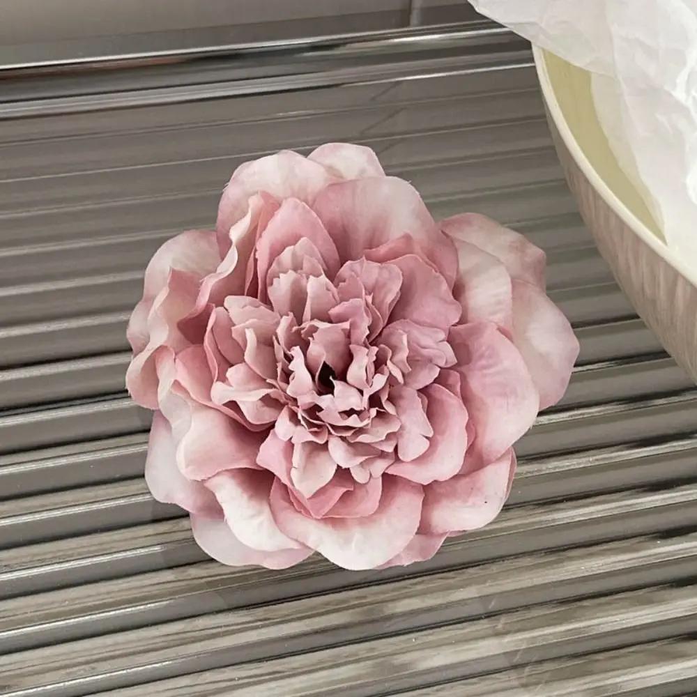 

Spring/Summer Flower Peony Flower Hair Clip Bohemia Big Ponytail Hairpin Barrettes Hair Accessories Headdress Wedding