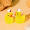 100/50 Stuks Glow In Dark Verpleegster Eend Beeldje Feeën Tuin Decoratie Diy Micro Landschap Fluorescerend Nachtlampje Miniature Accessoires