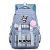 Zaino a Libro di Kuromi per Bambini Zaino in Nylon con Cartone Animato di Ragazza per Viaggi e Scuola