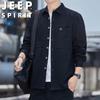 JEEP SPIRIT Men's Long Sleeve Lapel Shirt