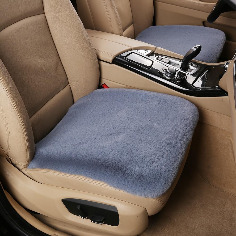 Car Seat Winter Plush Winter Short Plush Warmth Rabbit Plush Padded Female Car Cushion Seat Cushion