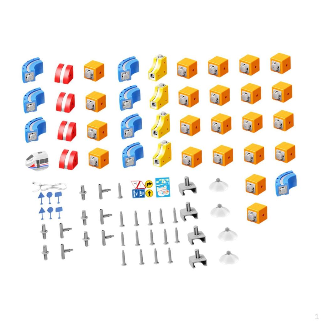 Electric Magnetic Train Track Set Funny for Adults Kids Ages 38 58Pcs