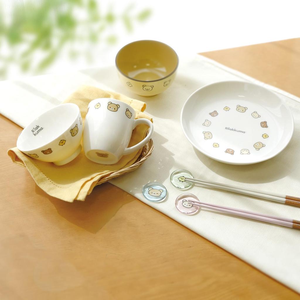 Riskokare och Diskmaskin Tillverkad i Produktnummer 362121 "Rilakkuma" Skål, 11,5 cm, Säker, Japan,