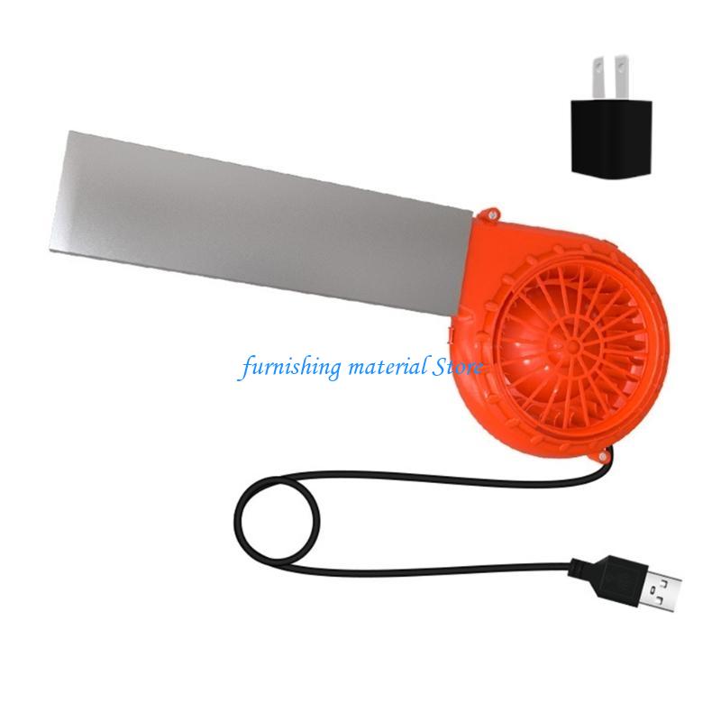 Y5GD BBQ Air Blower USB 5V Portable Lightweight Electric BBQ Fan Outdoor Cooking Tool