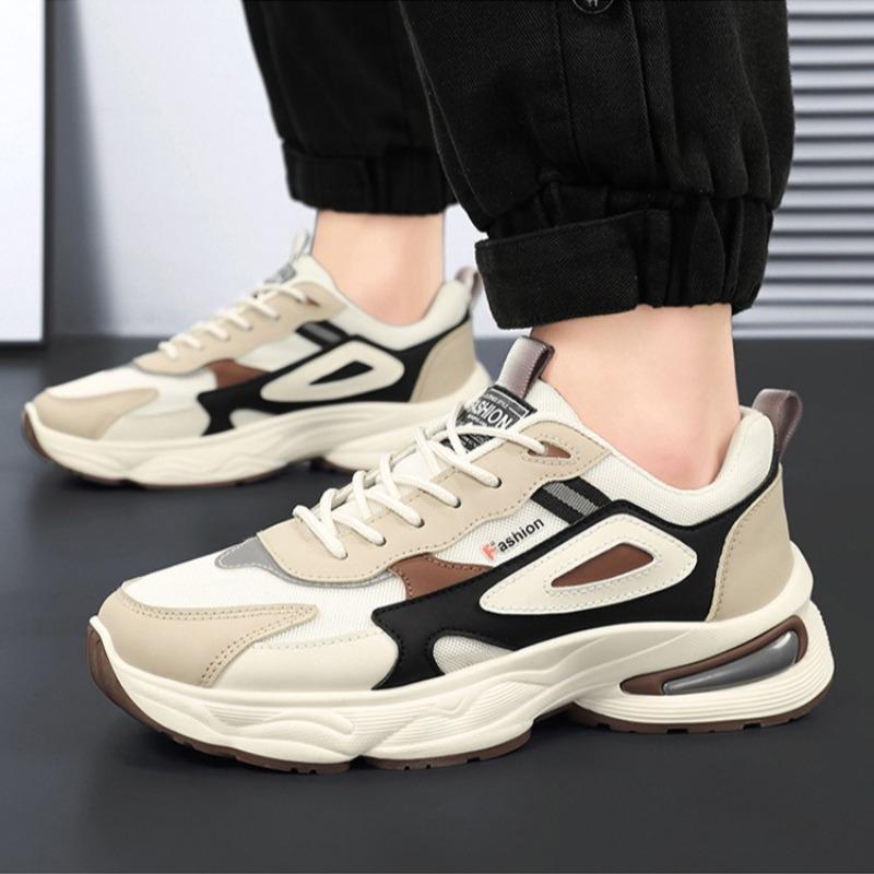 Men's Shoes Youth Student Sports Shoes Mesh Breathable Casual Oes Tennis Training Shoe Lace Up Platform Shoes for Men's Sneakers