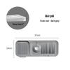 Dark Grey Large Silicone Sink Suction Drain Mat (2-Pack)