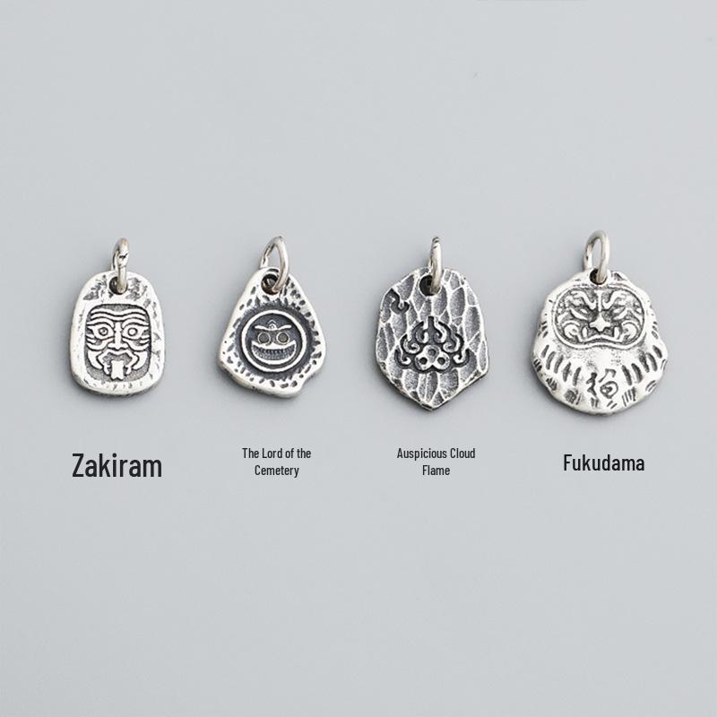 

Подвеска из стерлингового серебра 925 пробы в тибетском стиле Бодхидхарма для браслета или ожерелья DIY Charnel Lord