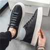 Fashion Brand Men's Leather Casual Shoes for Men Slip On Sneaker White Loafers Fashion Flats Sports Shoes Luxury Shoes Chaussure Hommes