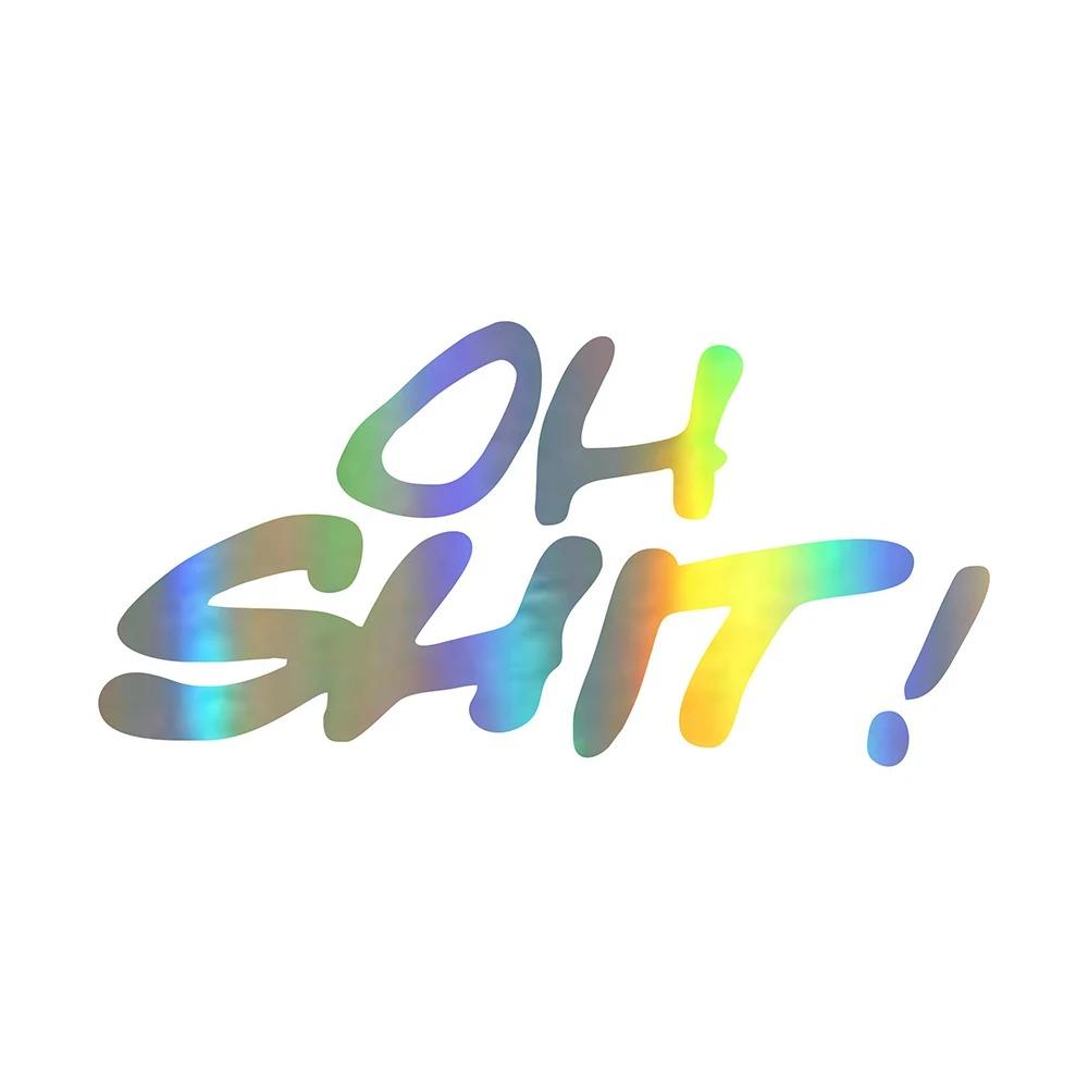 

Funny Letters OH SHIT Motorcycle Stickers Waterproof for Motorbike Fuel Tank Helmet Fairing Electric Scooter Vinyl Decals 8cm X 4cm