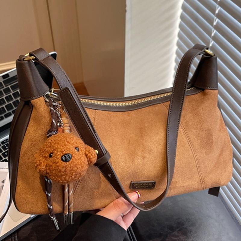 Retro niche simple bag new winter messenger bag casual and fashionable women's shoulder armpit bag