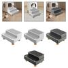 Automatic Cat Ramp 2 Steps Waterproof Pad Mat with Non Slip Feet Leakproof Cat Litter Stair for Small Elderly Cats