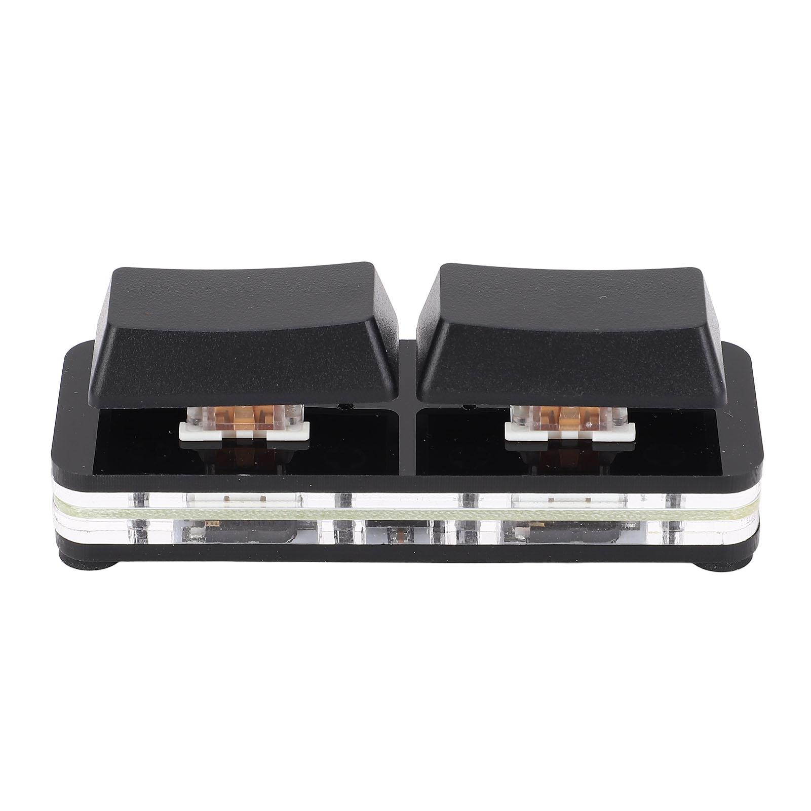 

Программируемая клавиатура для ПК с 2 клавишами RGB, USB, проводная, с возможностью горячей замены, программируемая механическая клавиатура OSU для чёрный