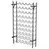 Wine Rack for 60 Bottles, Metal Bottle Rack, Bottle Holder, 63 X 20.5 X 118 Cm, Black