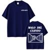 Band Latin Mafia Malo Del Cuento Graphic Tee Shirt Unisex Women Casual Crewneck Oversized T Shirts Harajuku Vintage Gothic Tshirts