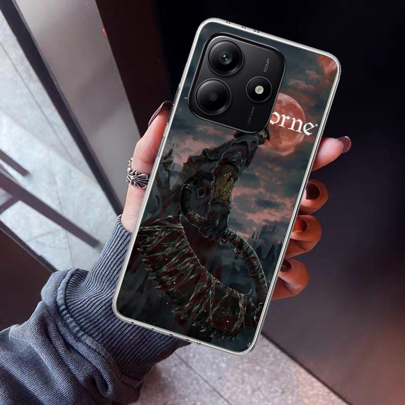 Bloodborne Game Phone Case For Xiaomi Redmi Note 15 14 14S 13 12S 12 Pro Plus 11S 11 10S 10 4G Cover 11E 11T 5G Print Fundas Red