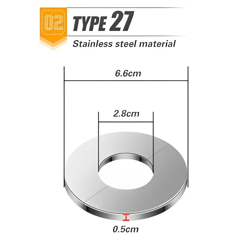 

Декоративная крышка для смесителя для ванной из нержавеющей стали, самоклеящиеся крышки, хромированная отделка, украшение для настенного отверстия водопроводной трубы, декор для ванной комнаты