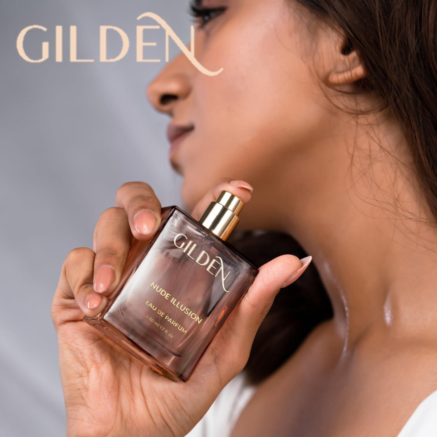 

Gilden Women Perfume Luxury Scent for Office wear, Party, Daily Use Пряний мускусний аромат (Nude Illusion, 50 мл)