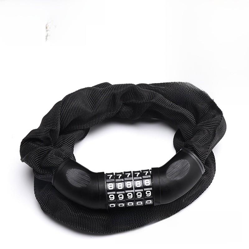 Bike Chain Password Lock With Fivedigit Code For Mountain Bike Security