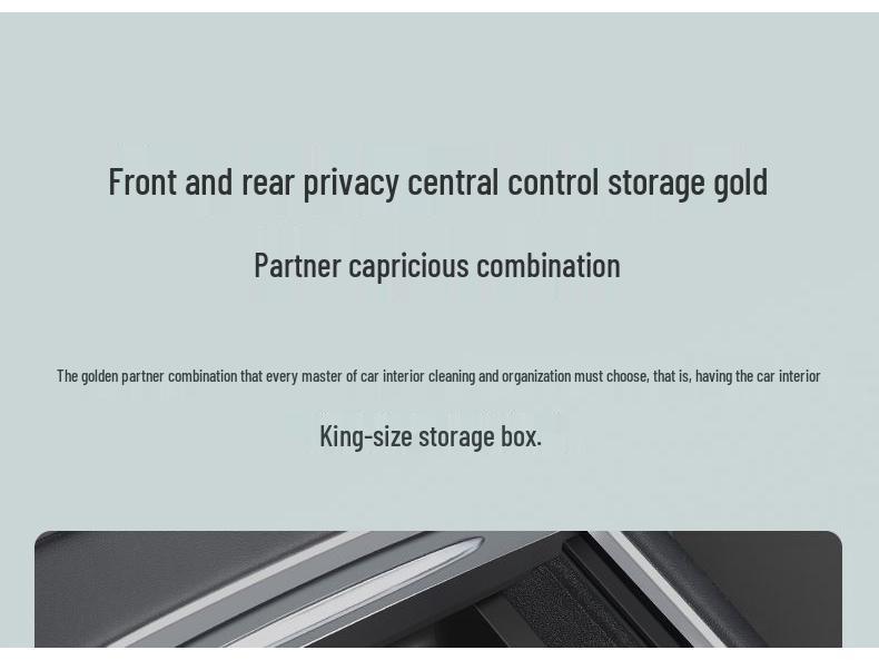 Tesla Model 3/Y Central Console Hidden Storage Organizer