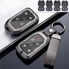 Remote Key Fob Case Cover For GMC Sierra Terrain Yukon Tahoe Zinc Alloy Leather