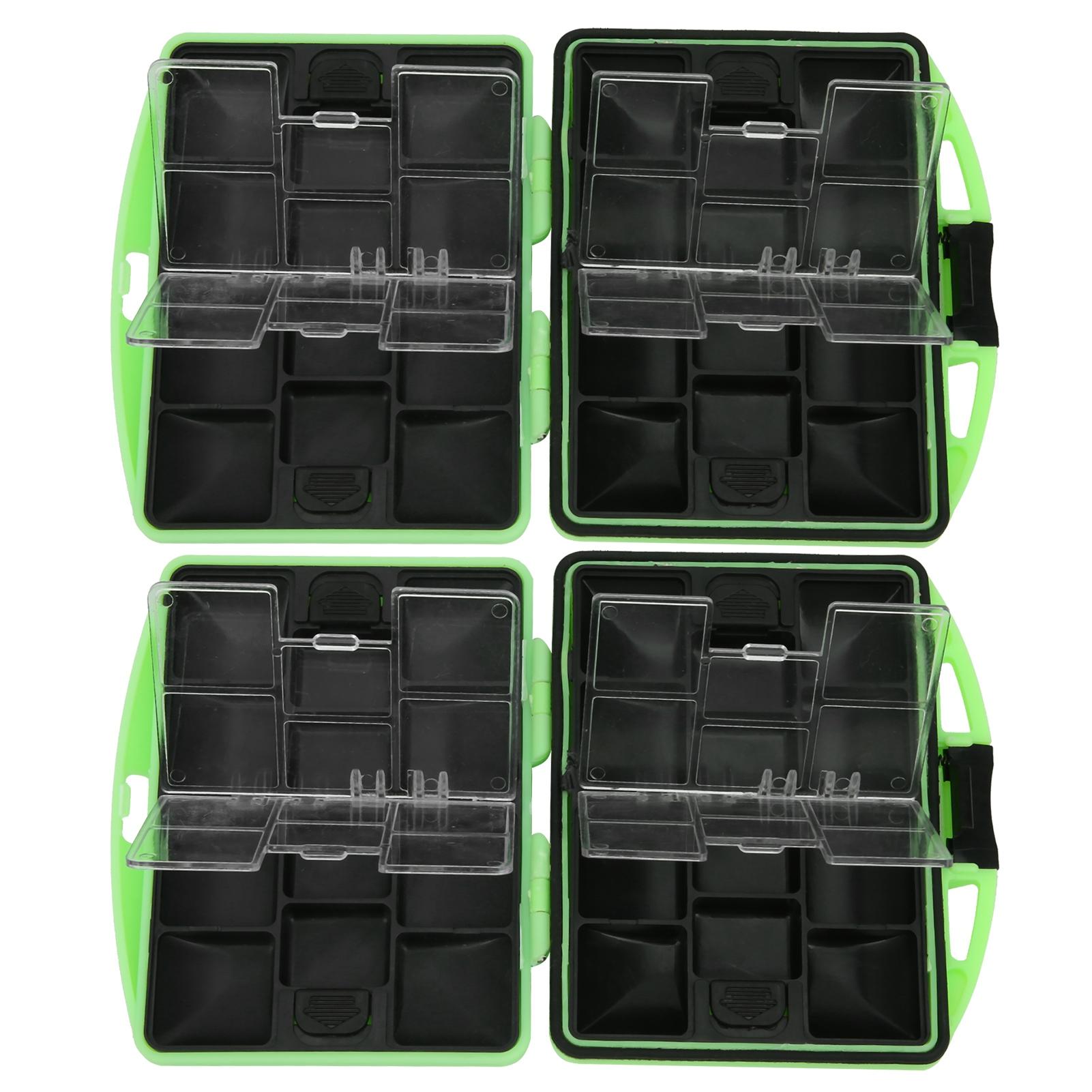 2Pcs ABS Rubber Fishing Tackle Accessories Storage Box Portable Outdoor Bait Hook Case