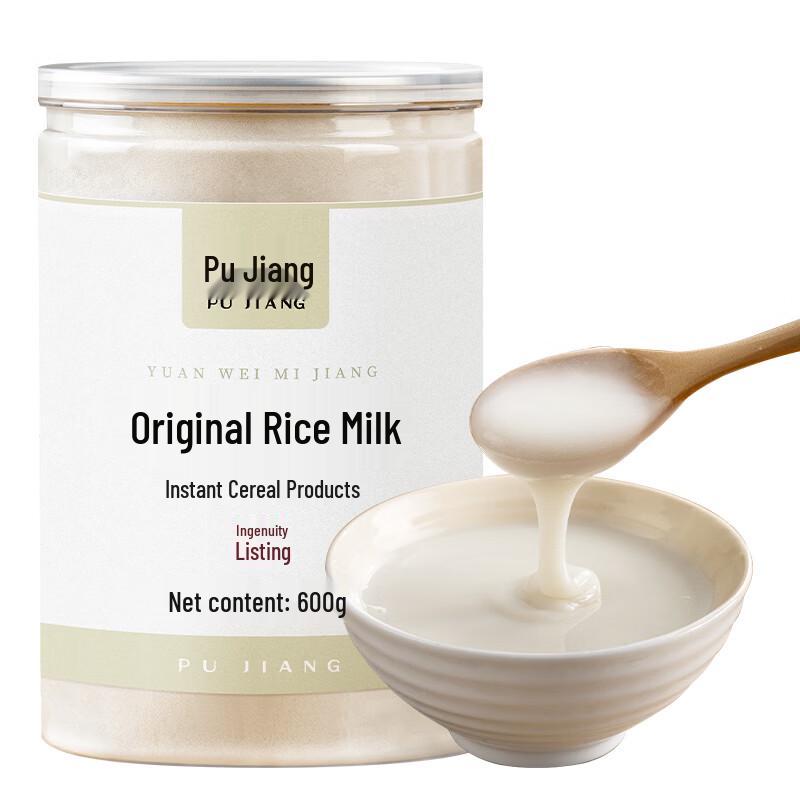 Pujiang Original Flavor Instant Sugar-Free Rice Milk Powder 600g