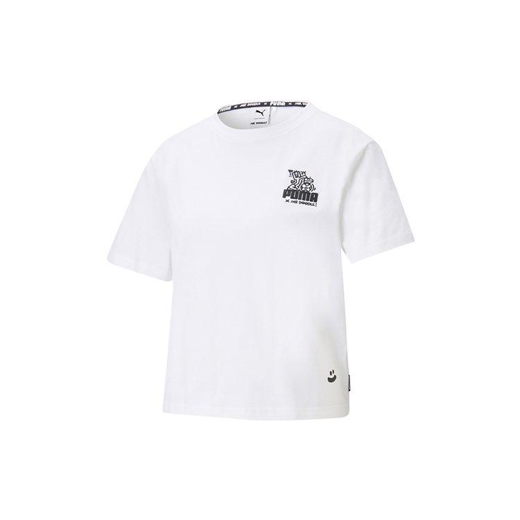 Puma X Mr Doodle T Shirt Women's White 598654-02