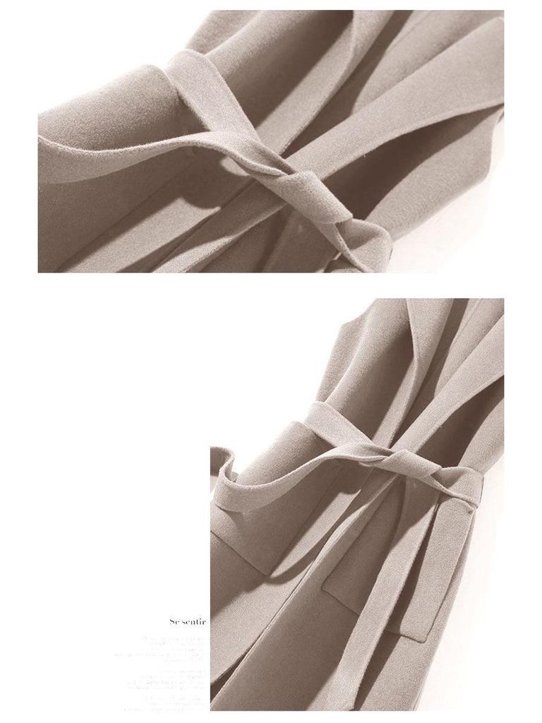 Mittellanger Wollweste für Damen: Ärmellose Jacke im koreanischen Stil für Frühling/Herbst