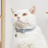 Floral Safety Buckle Collar for Small Dogs & Cats with Bell