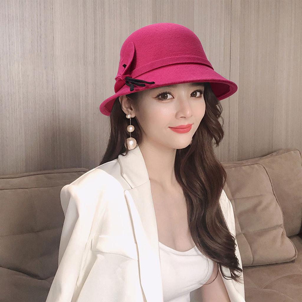 Ladies' Round Top Sheep Hat Retro Versatile Fisherman Hat Basin Hat