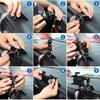 For Toyota FJ Cruiser 2007- Bite Mobile Phone Bracket Car Navigation Bracket GPS Bracket Aluminum Alloy Material