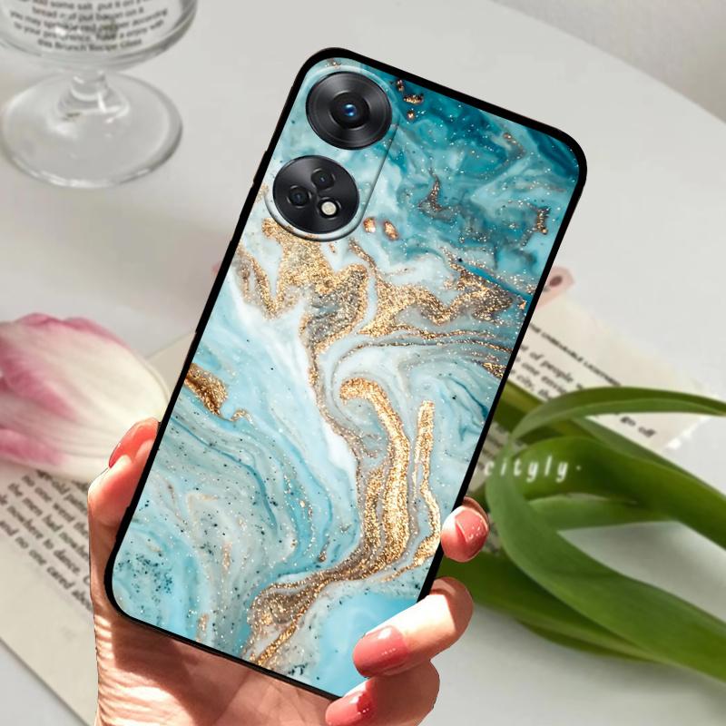 For Oppo Reno8 T 4G 5G Case Reno8T 8T Cool Fashion Soft Silicone TPU Phone Cover For OPPO Reno8 4G 5G Shockproof Bumper Fundas