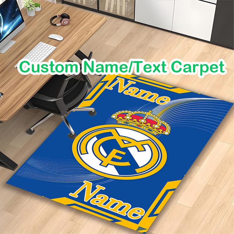 Real Club Deportivo Mallorca Carpet, Non-slip Office Chair Rug, Digital Print Home Area Rug, Unique Festival Decorations