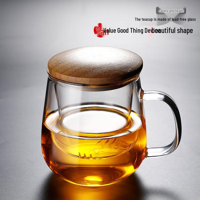 Large Capacity Japanese Creative Glass Tea Cup with Filter